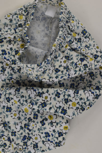 Handmade Size 0-1 Floral Cord Pants