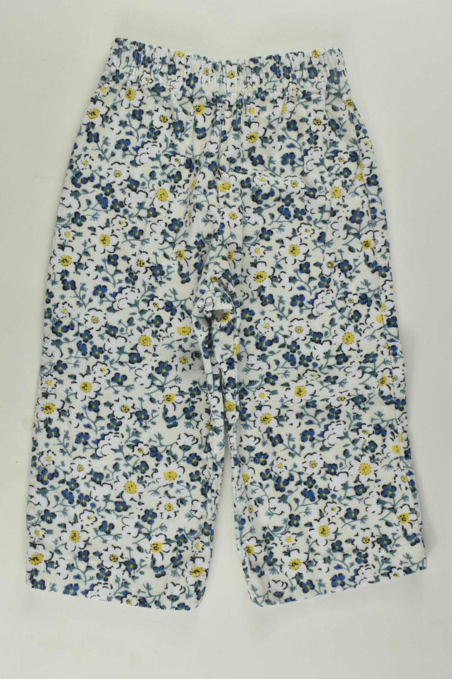 Handmade Size 0-1 Floral Cord Pants
