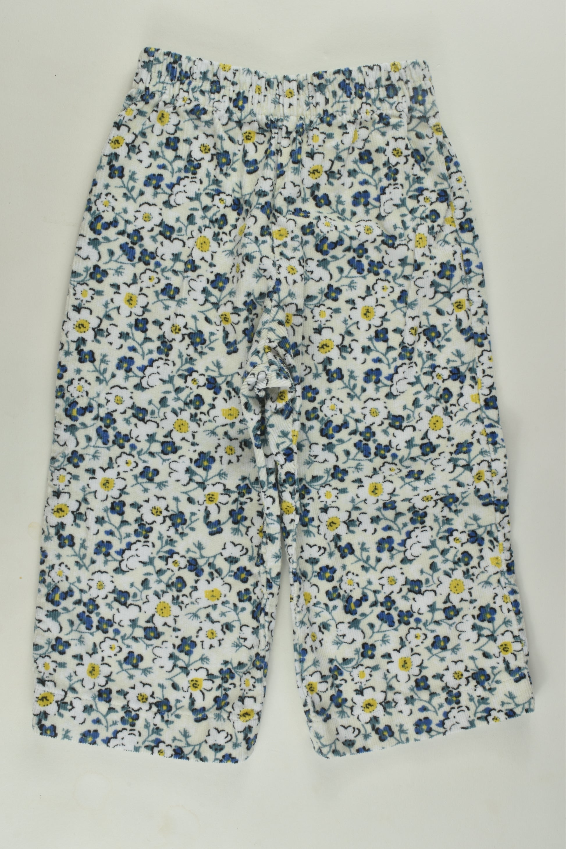 Handmade Size 0-1 Floral Cord Pants