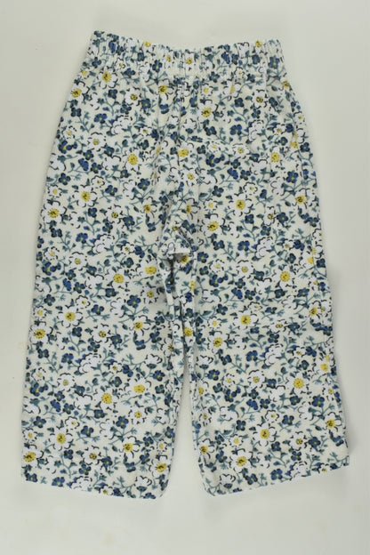 Handmade Size 0-1 Floral Cord Pants
