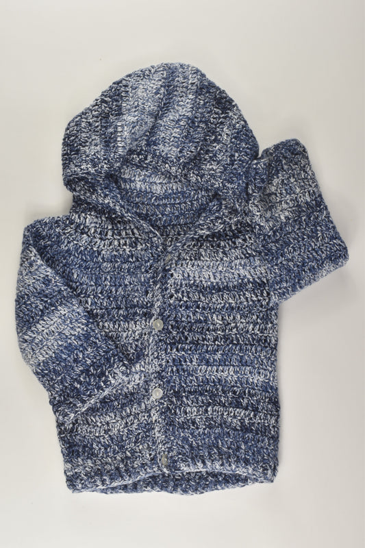 Handmade Size 0-1 Knit Cardigan with Hood