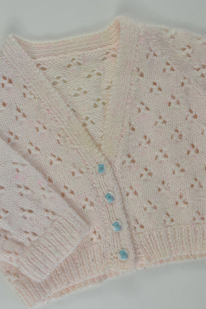 Handmade Size 0 Teddy Buttons Knit Cardigan