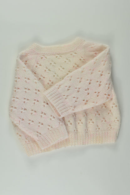 Handmade Size 0 Teddy Buttons Knit Cardigan