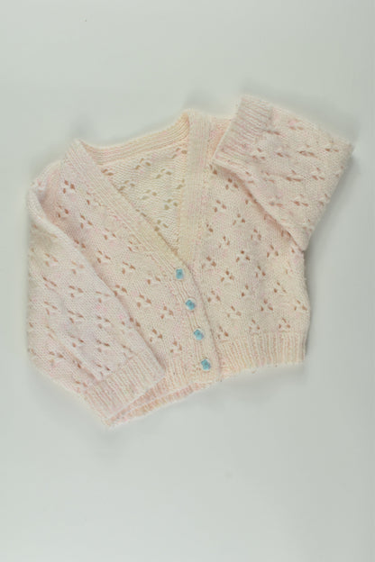 Handmade Size 0 Teddy Buttons Knit Cardigan