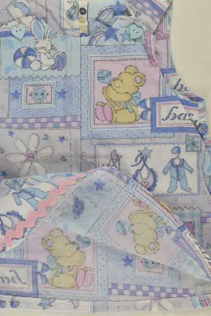 Handmade Size 00 Vintage Fabric Dress