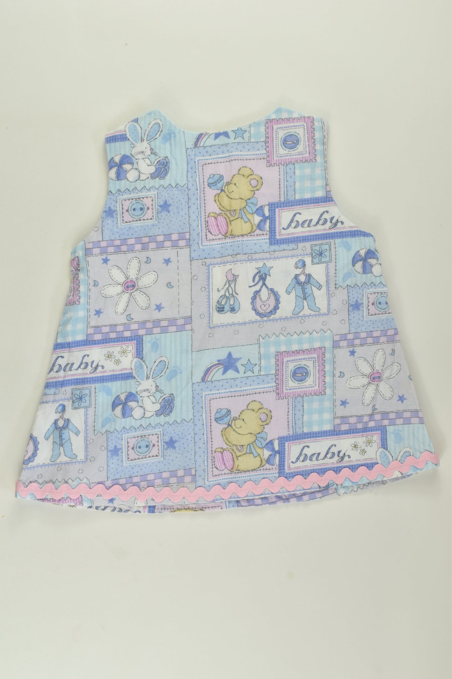 Handmade Size 00 Vintage Fabric Dress