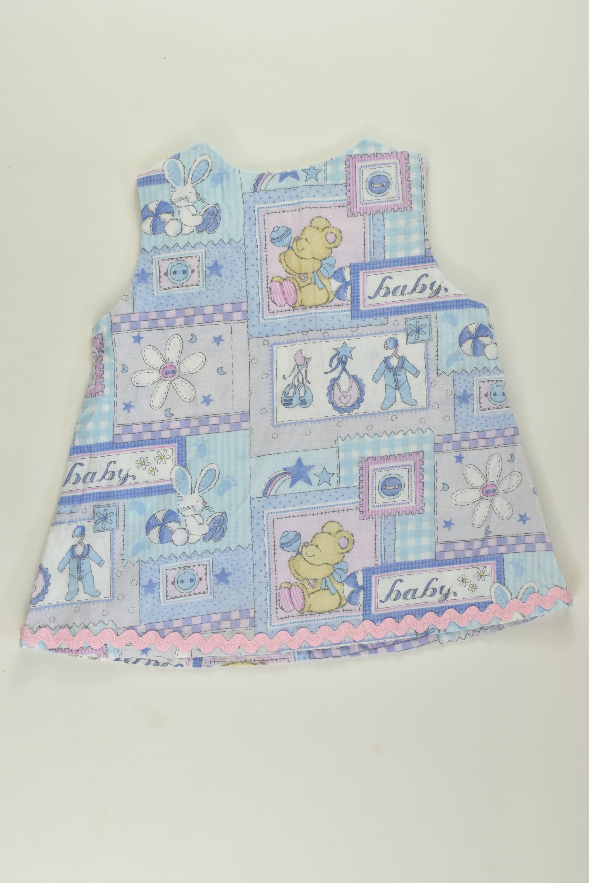 Handmade Size 00 Vintage Fabric Dress
