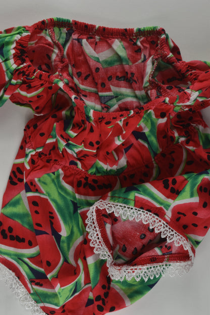 Handmade Size 00 Watermelon Romper