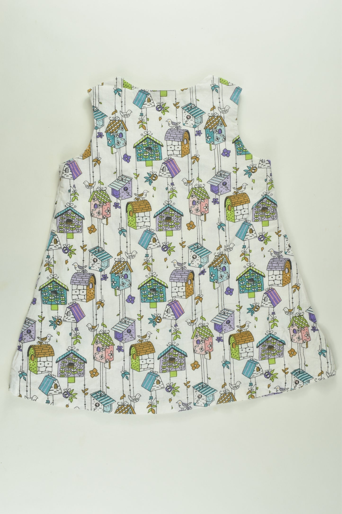 Handmade Size 1 Bird House Dress