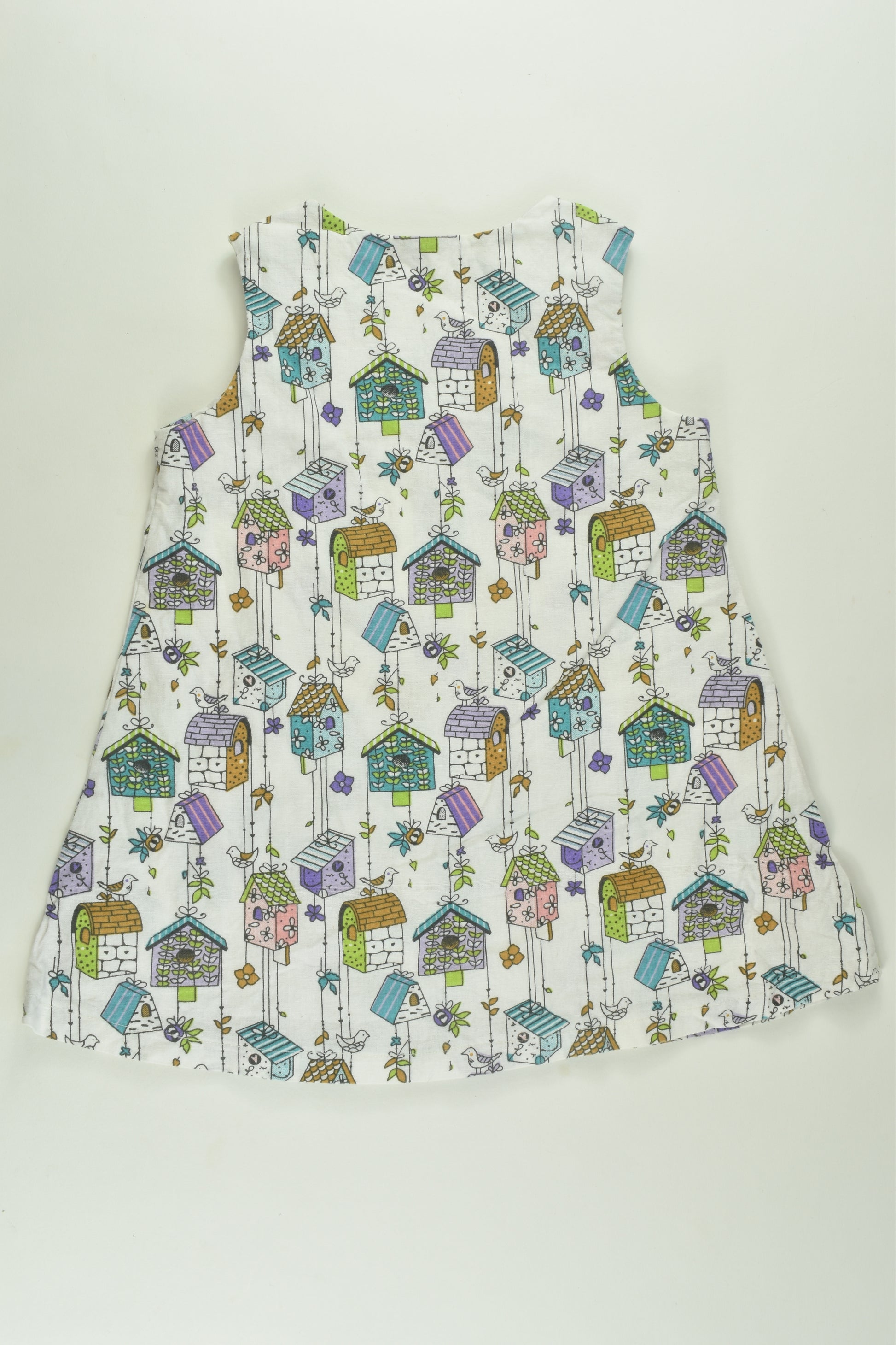 Handmade Size 1 Bird House Dress