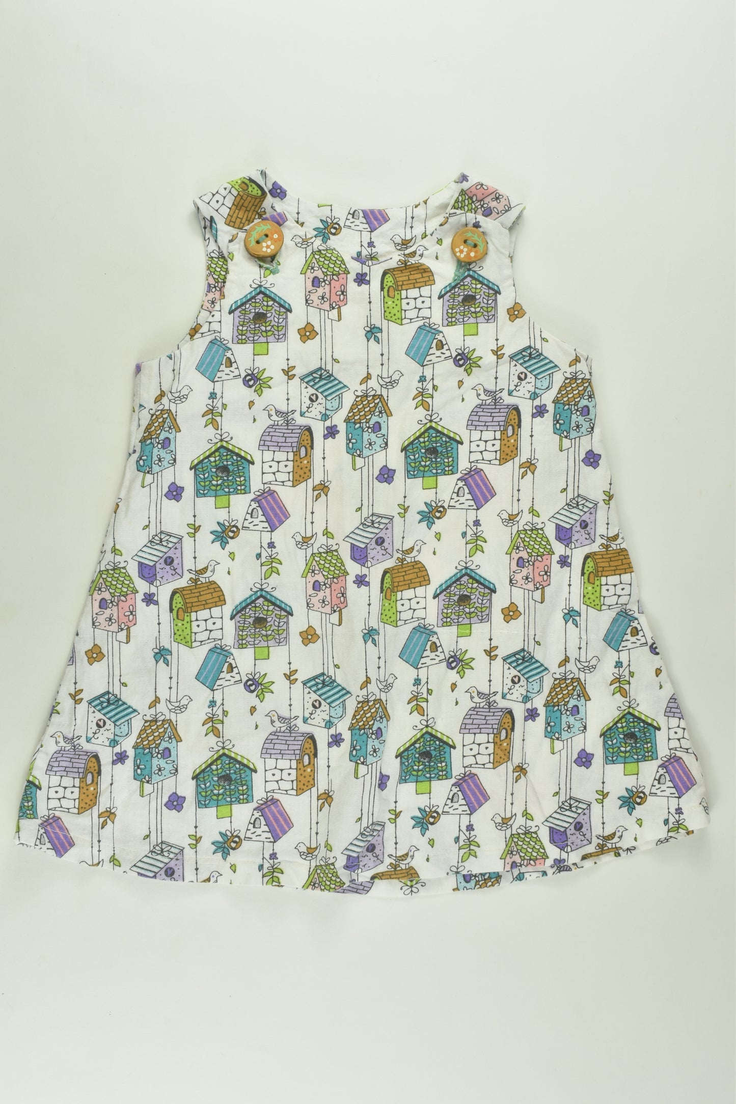 Handmade Size 1 Bird House Dress