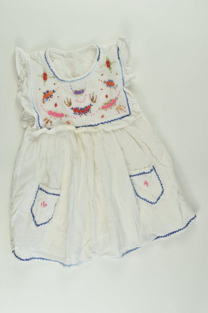 Handmade Size 1 Embroidery Dress