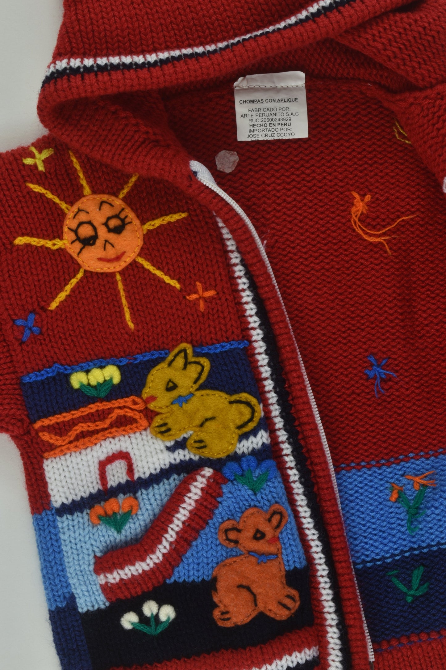 Handmade Size 1 Peruvian Knit Jumper