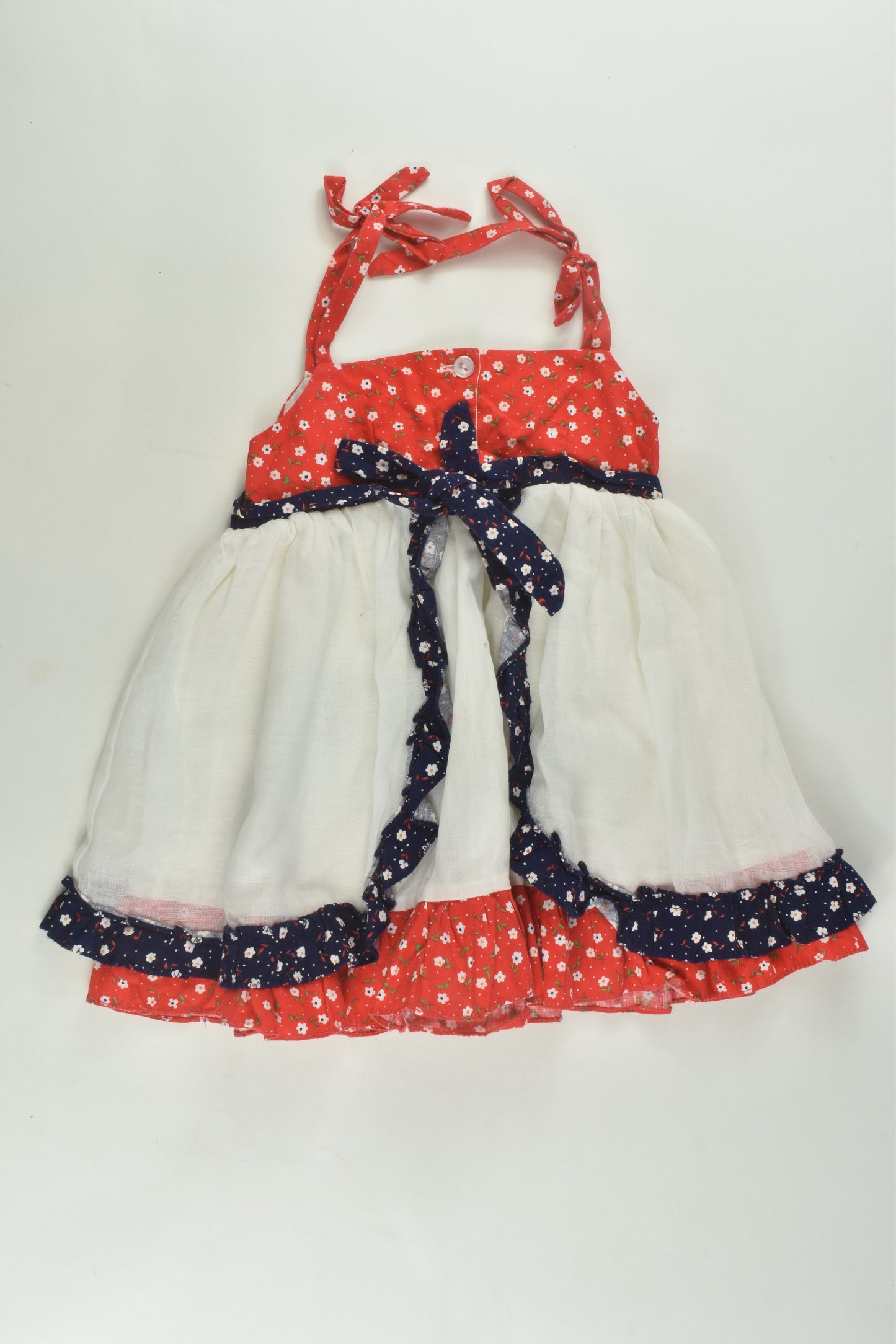 Handmade Size 2 Lined Embroidery Dress