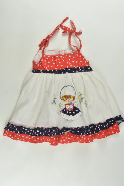 Handmade Size 2 Lined Embroidery Dress