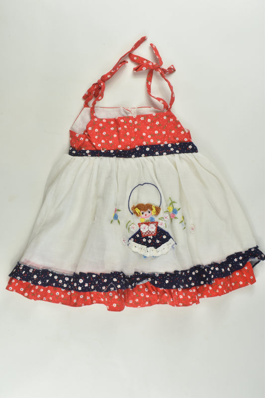 Handmade Size 2 Lined Embroidery Dress