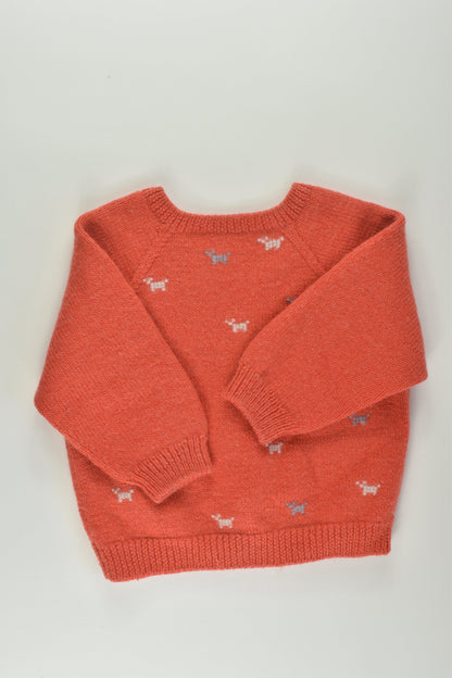 Handmade Size 2 Wool Cardigan