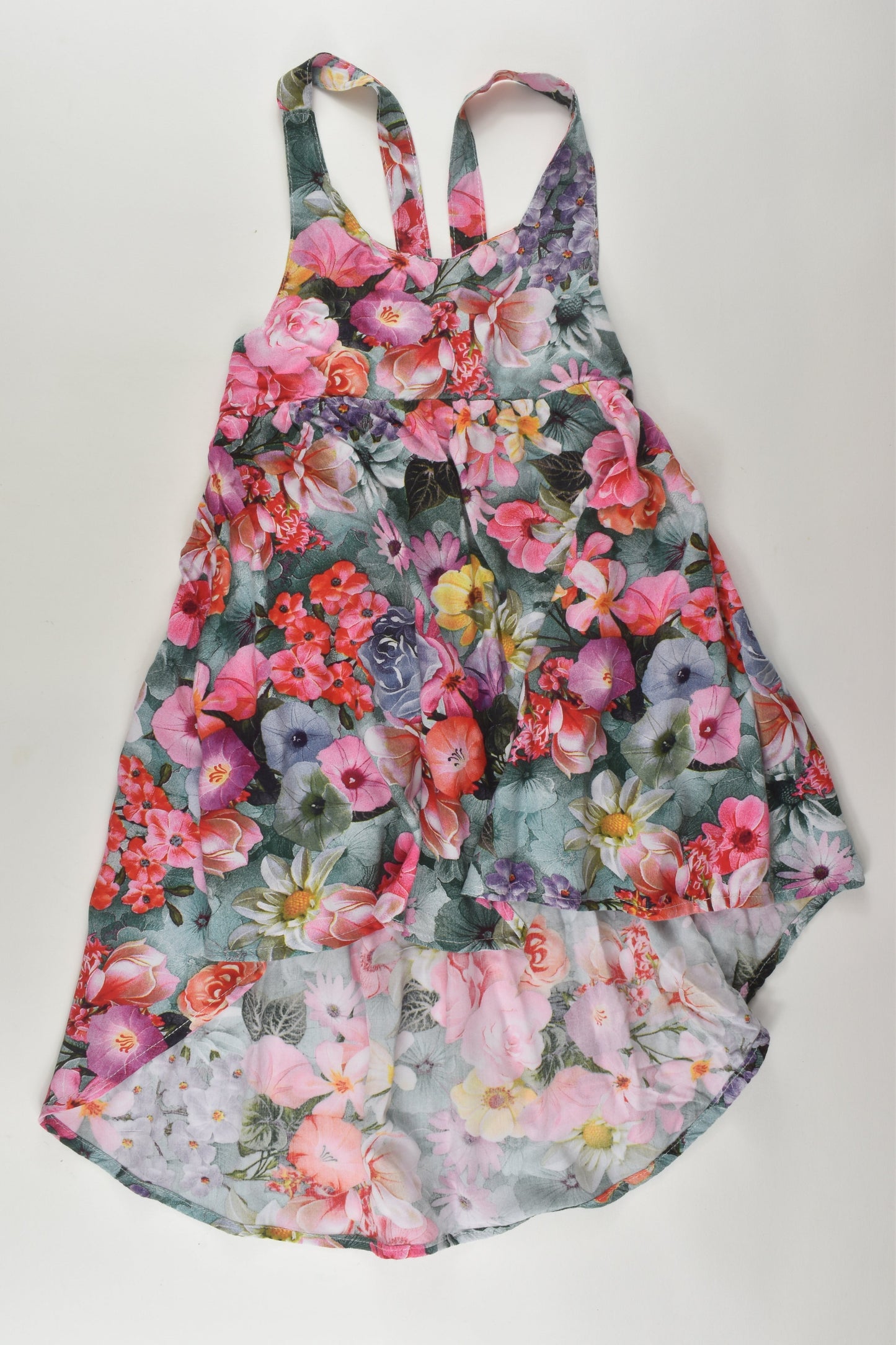 Handmade Size 3-4 Floral Viscose Dress