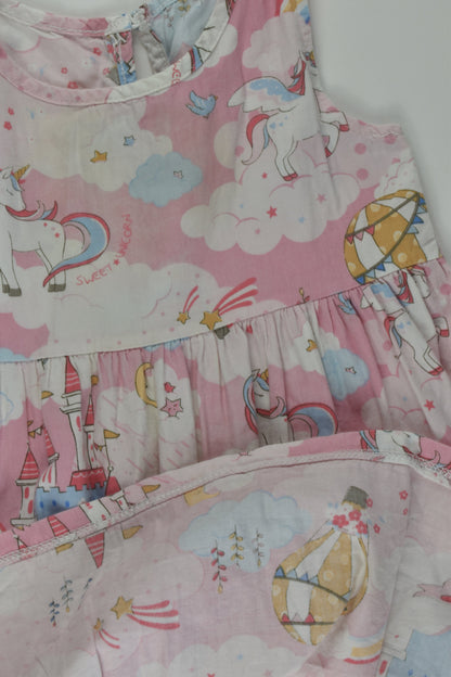Handmade Size 3 Unicorn Dress