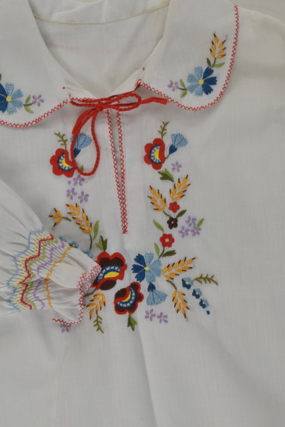 Handmade Size 4-5 Vintage Embroidery Blouse