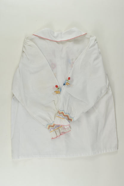 Handmade Size 4-5 Vintage Embroidery Blouse