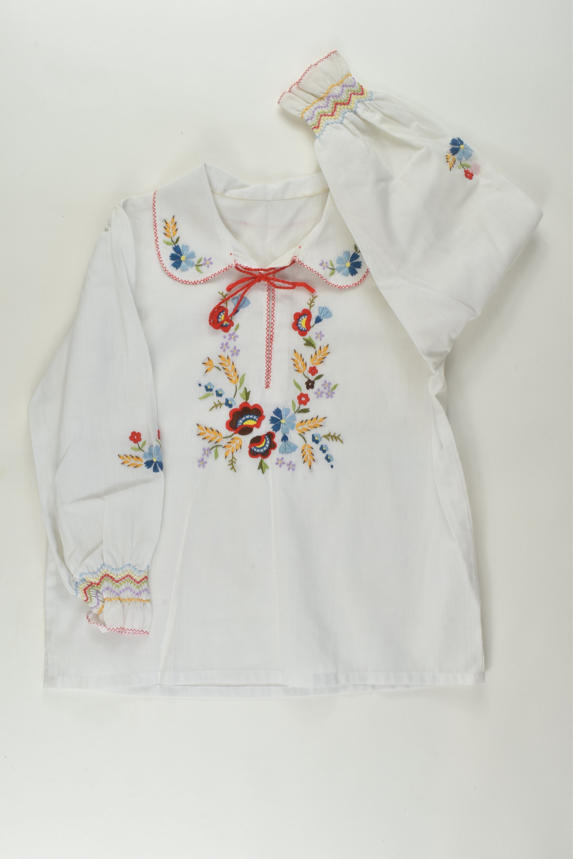 Handmade Size 4-5 Vintage Embroidery Blouse