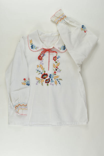 Handmade Size 4-5 Vintage Embroidery Blouse
