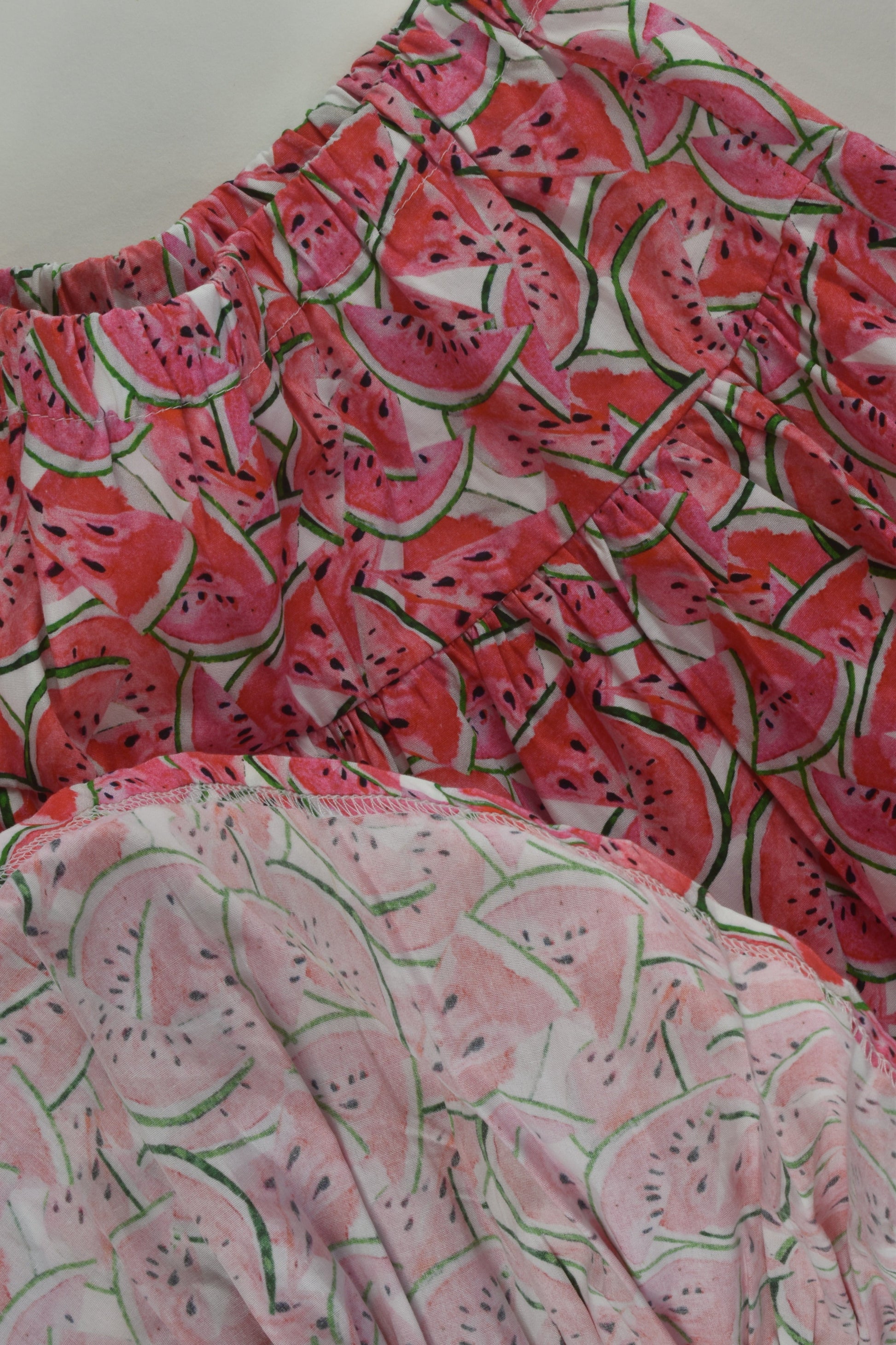 Handmade Size 6-7 Watermelon Skirt
