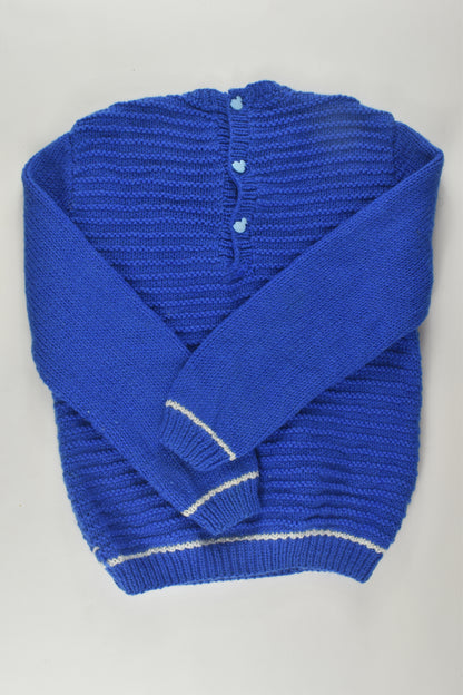 Handmade Size 6-8 Three Ducks Knit Jumper