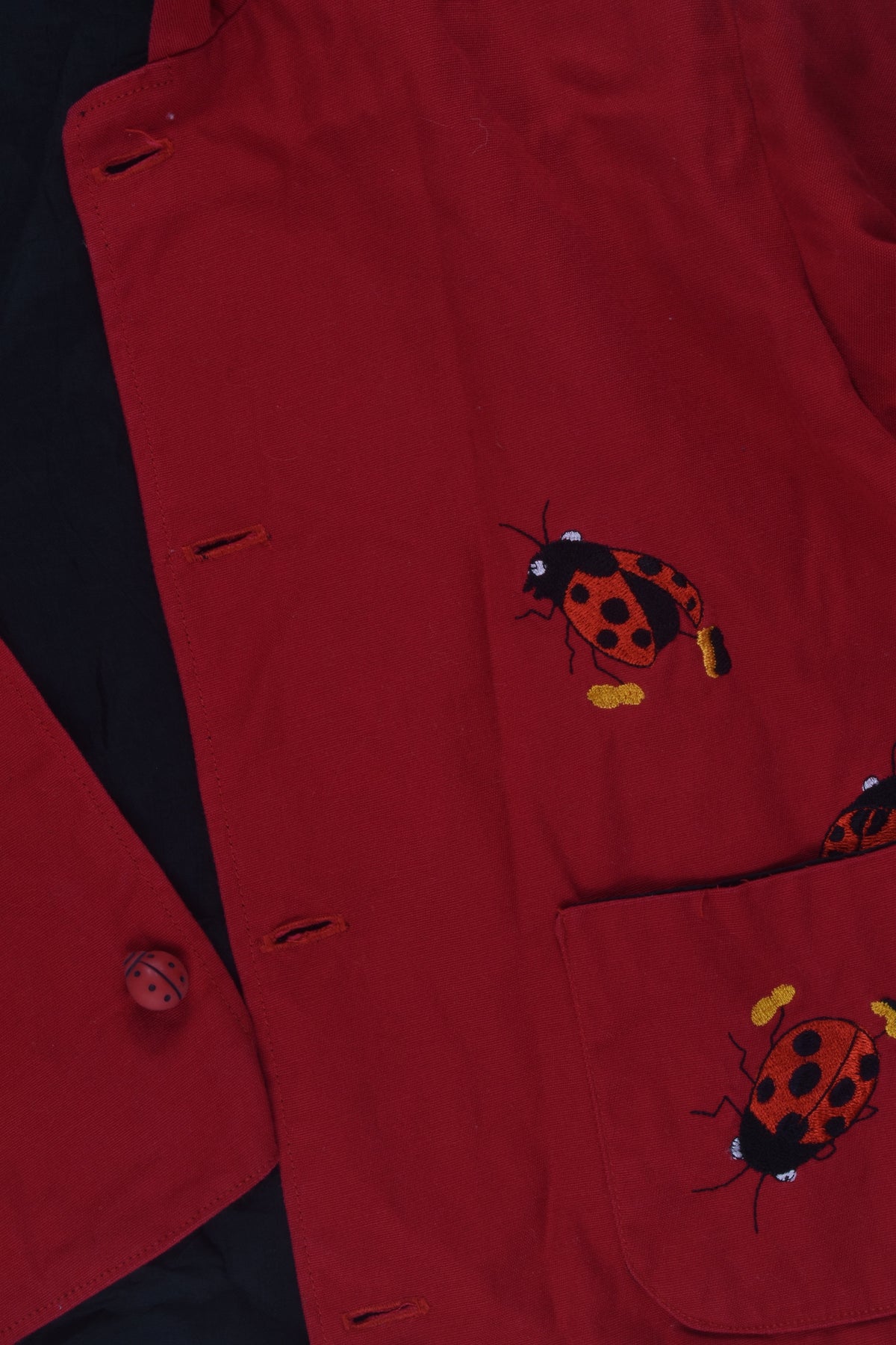 Ladybug Pattern Jacket Handmade Size Ladybug Jacket – MiniMe Preloved - Baby and Kids' Clothes