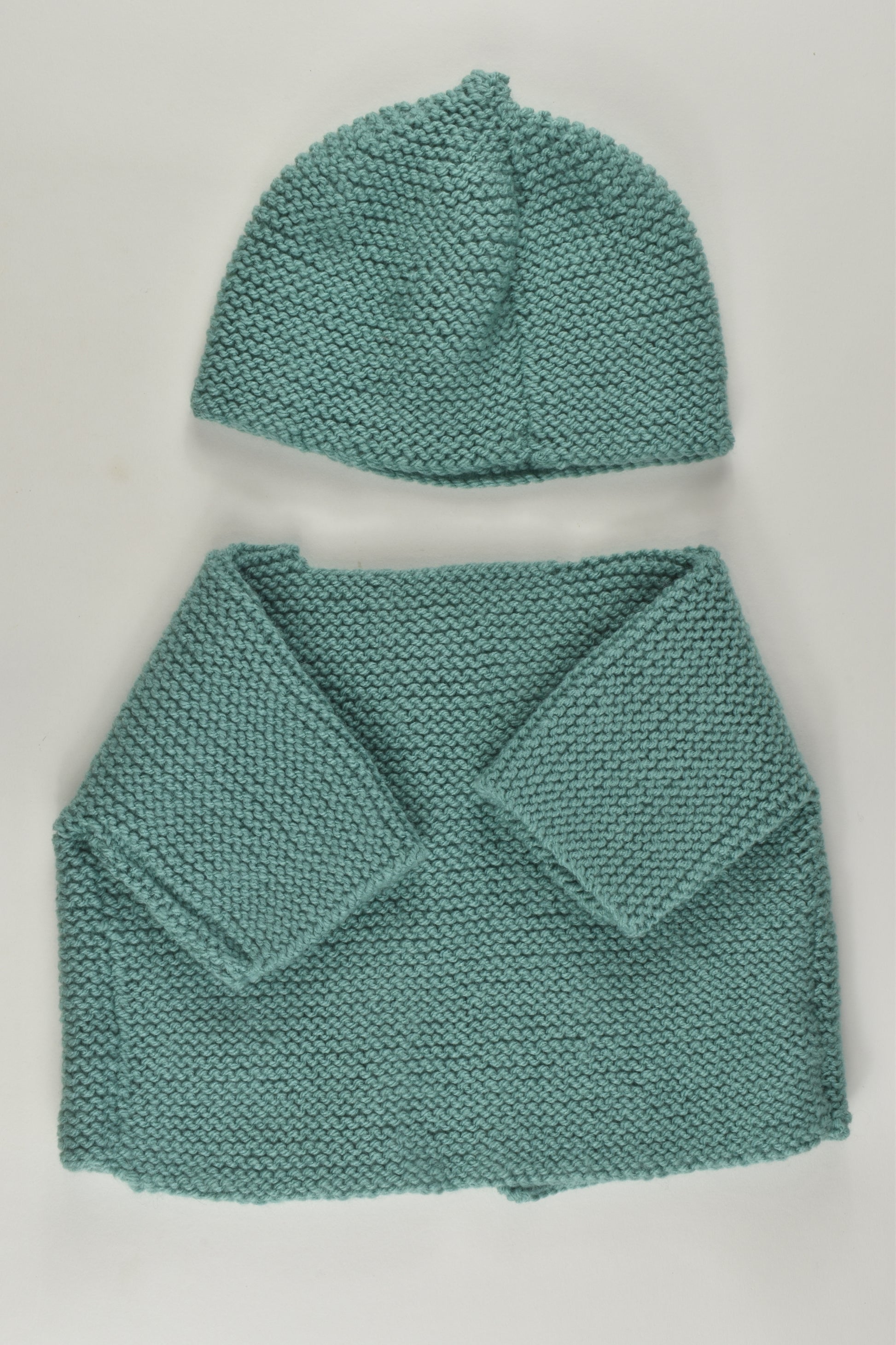 Handmade Size approx 0-1 Knit Cardigan and Beanie