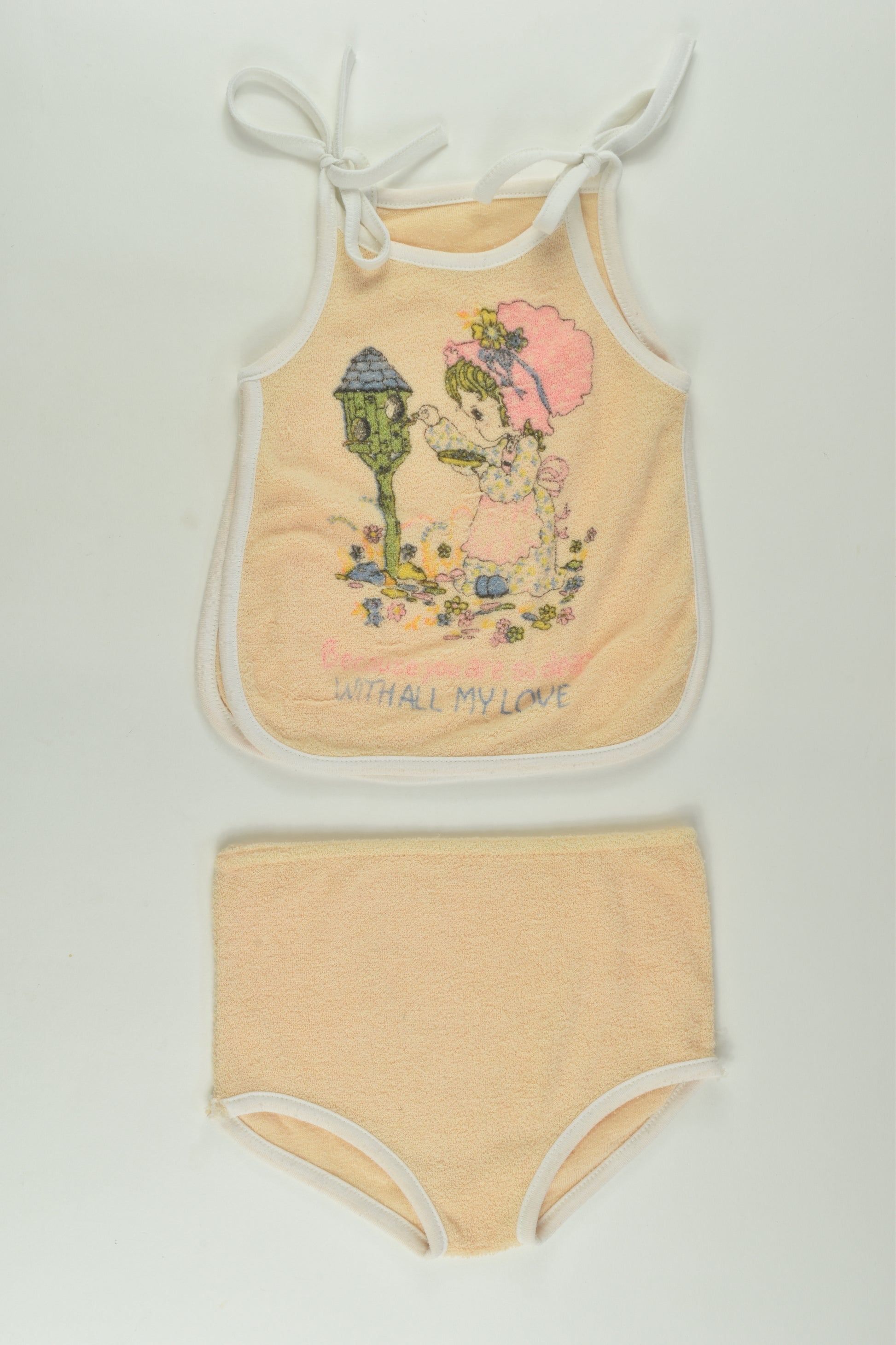 Handmade Size approx 0-1 Vintage Terry Outfit
