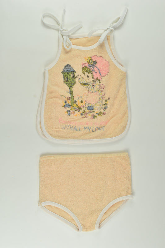 Handmade Size approx 0-1 Vintage Terry Outfit