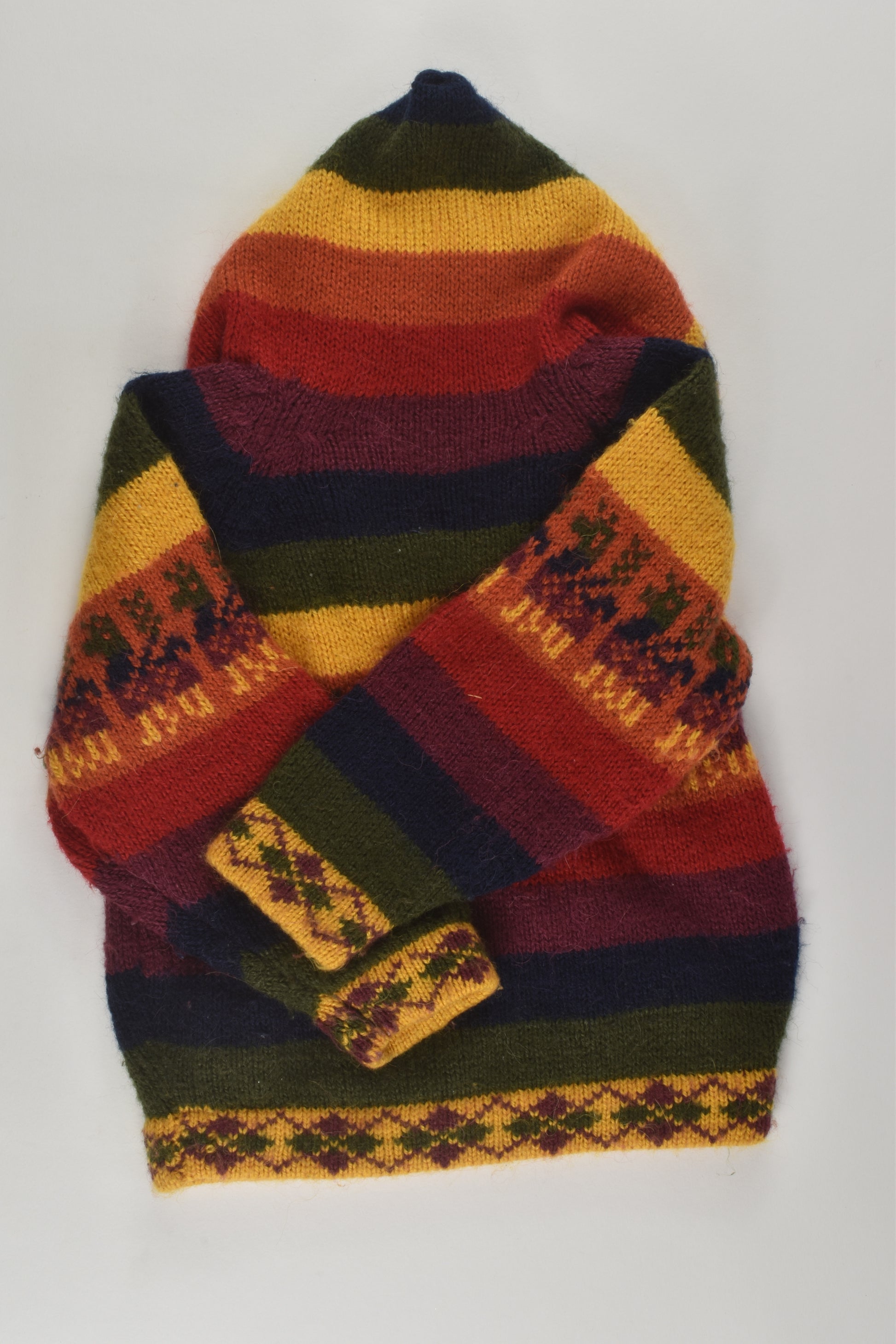 Handmade Size approx 000 Peruvian Style Knit Jumper