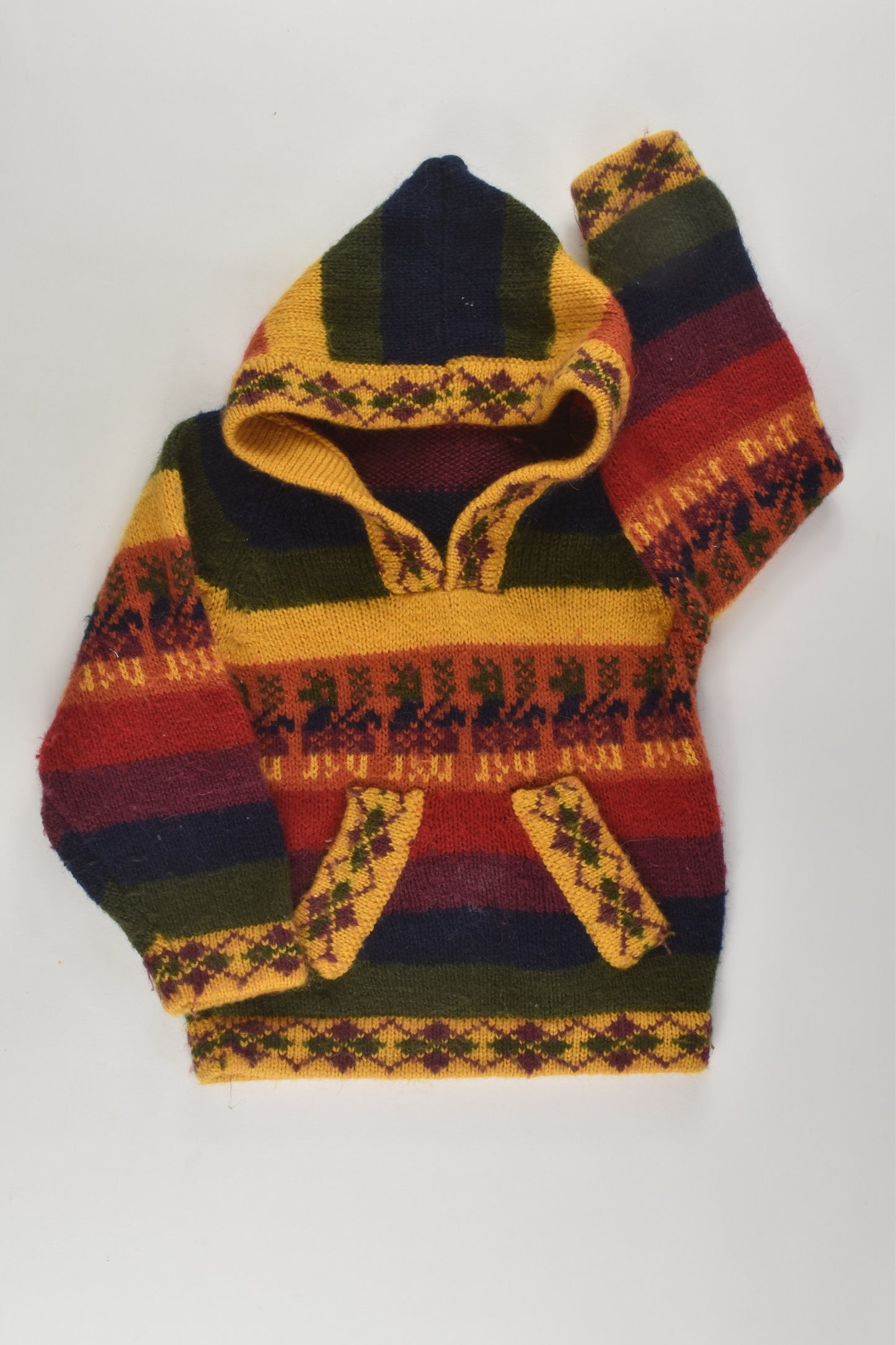 Handmade Size approx 000 Peruvian Style Knit Jumper