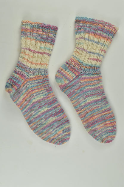 Handmade Size approx 10-12 years Wool Socks