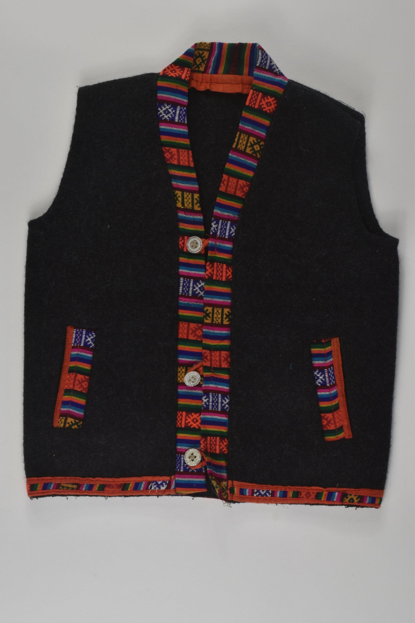 Handmade Size approx 2-3 Peruvian Style Vest