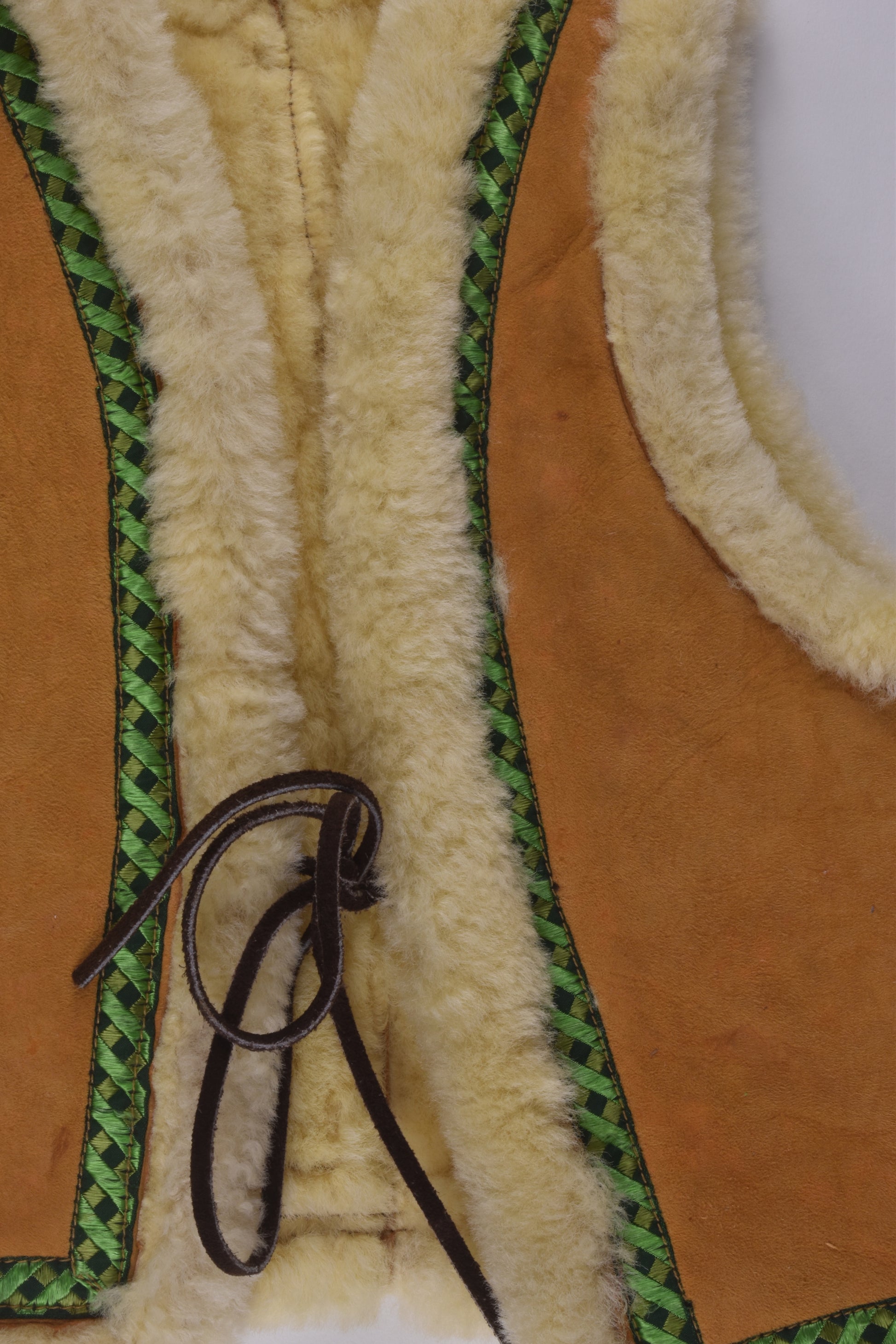 Handmade Size approx 2-4 Vintage Leather Vest