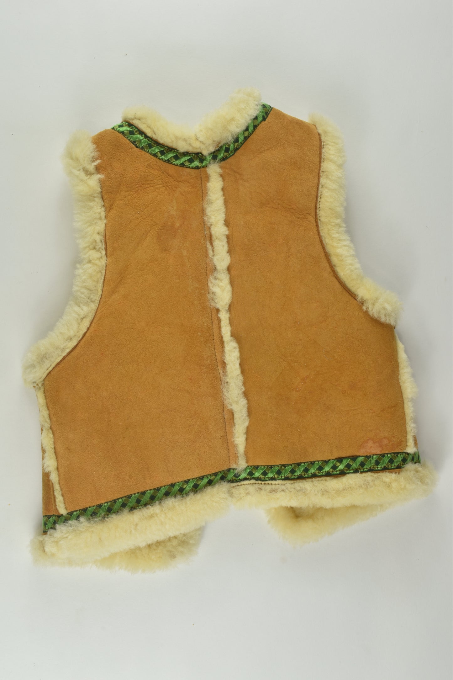 Handmade Size approx 2-4 Vintage Leather Vest