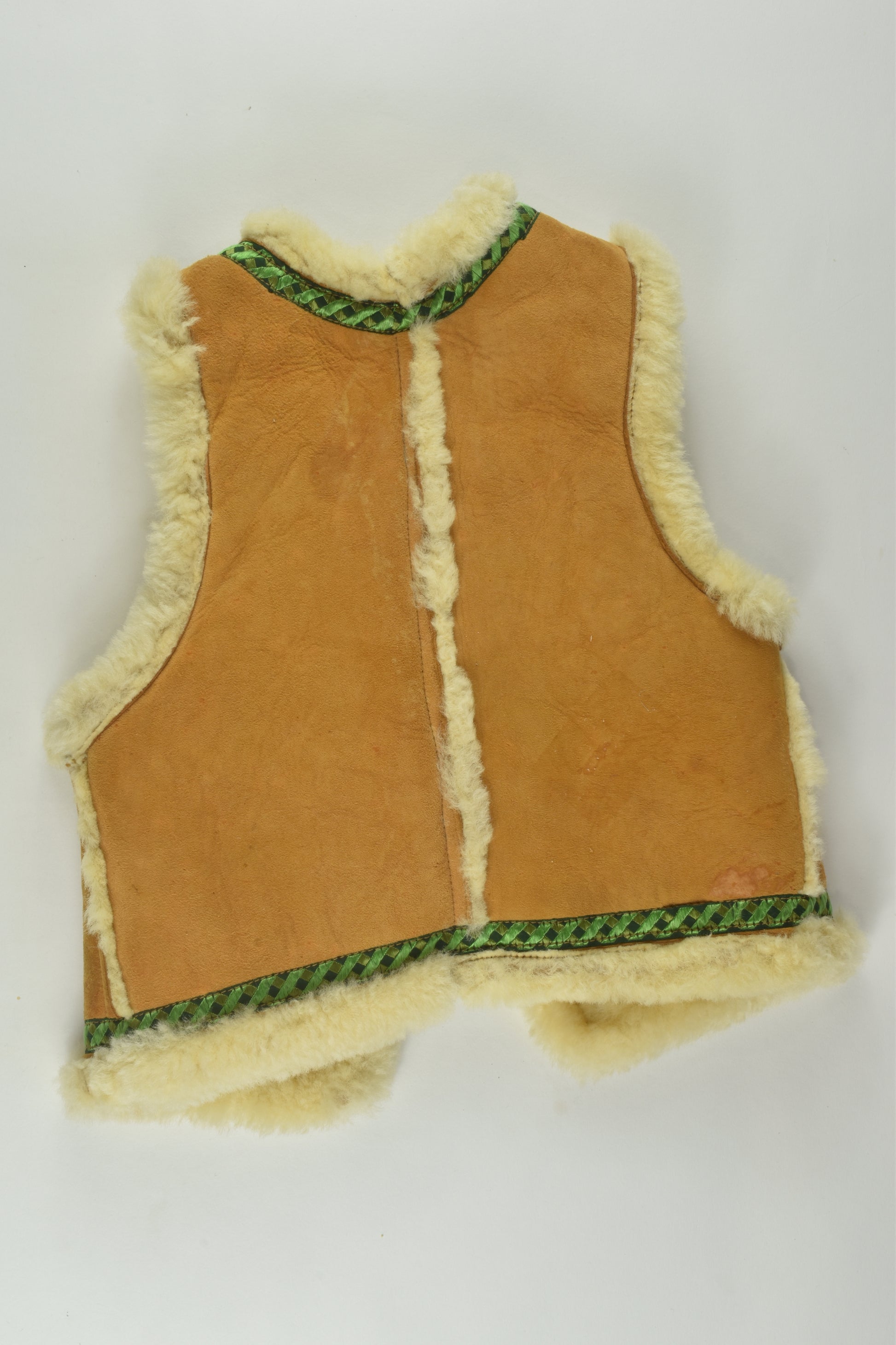 Handmade Size approx 2-4 Vintage Leather Vest
