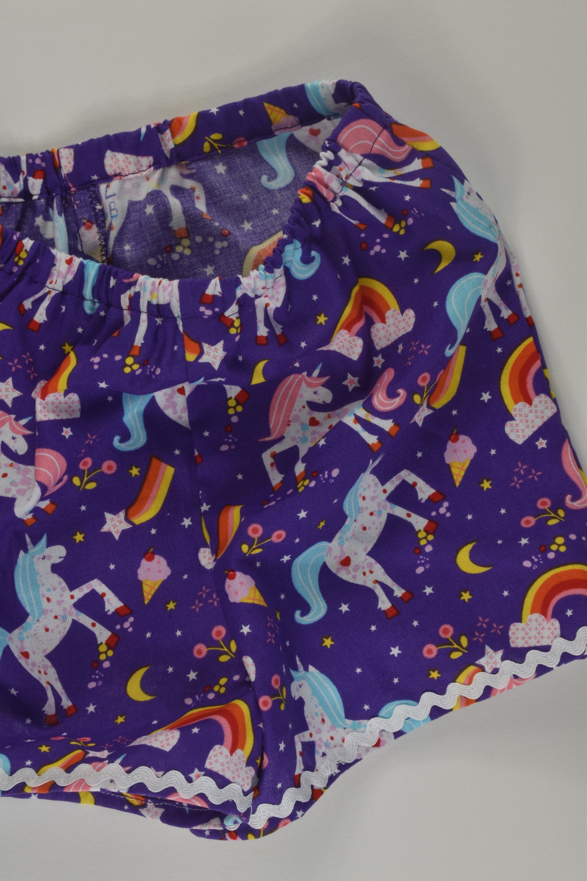Handmade Size approx 2 Unicorn Shorts