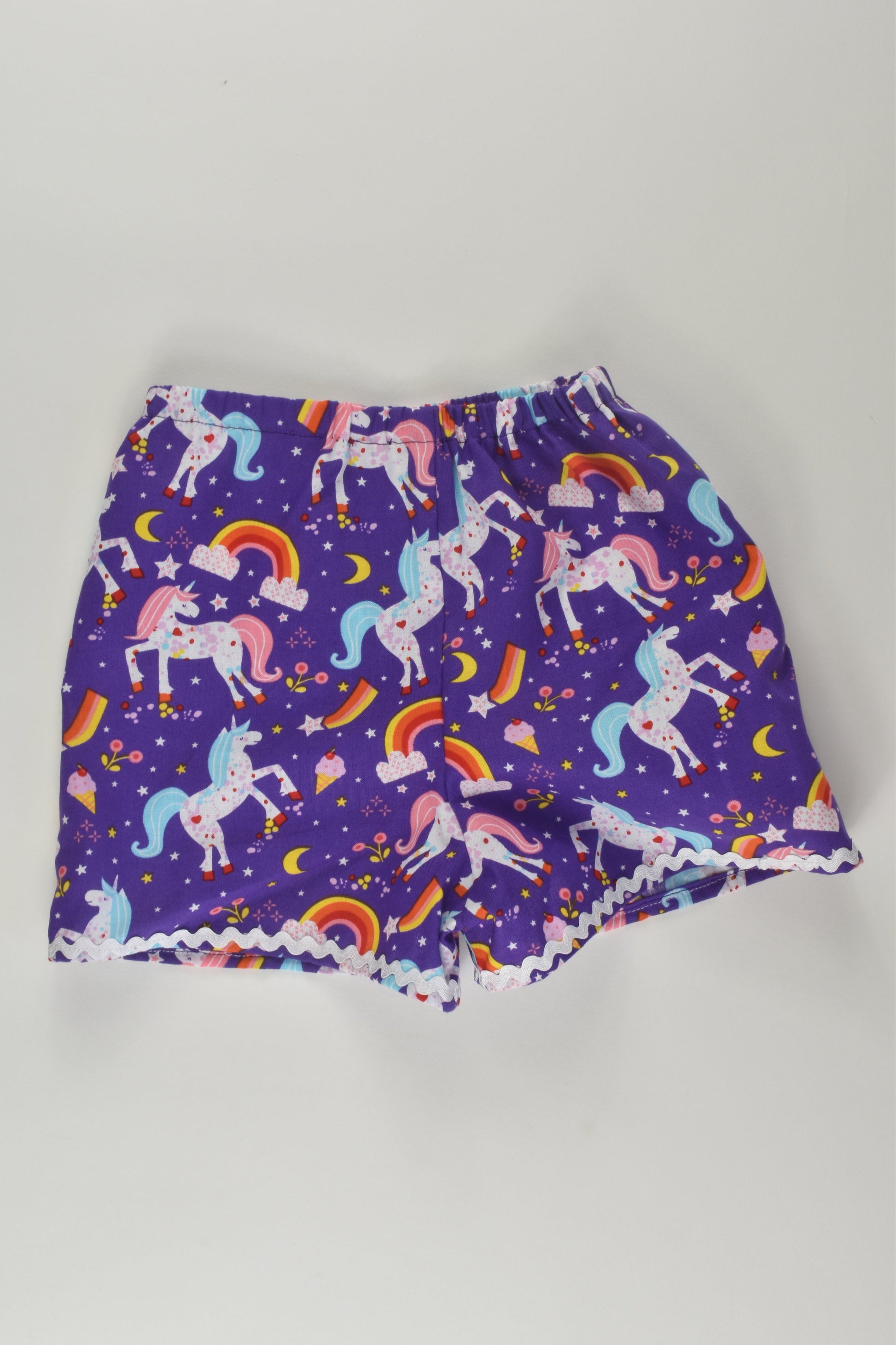 Handmade Size approx 2 Unicorn Shorts