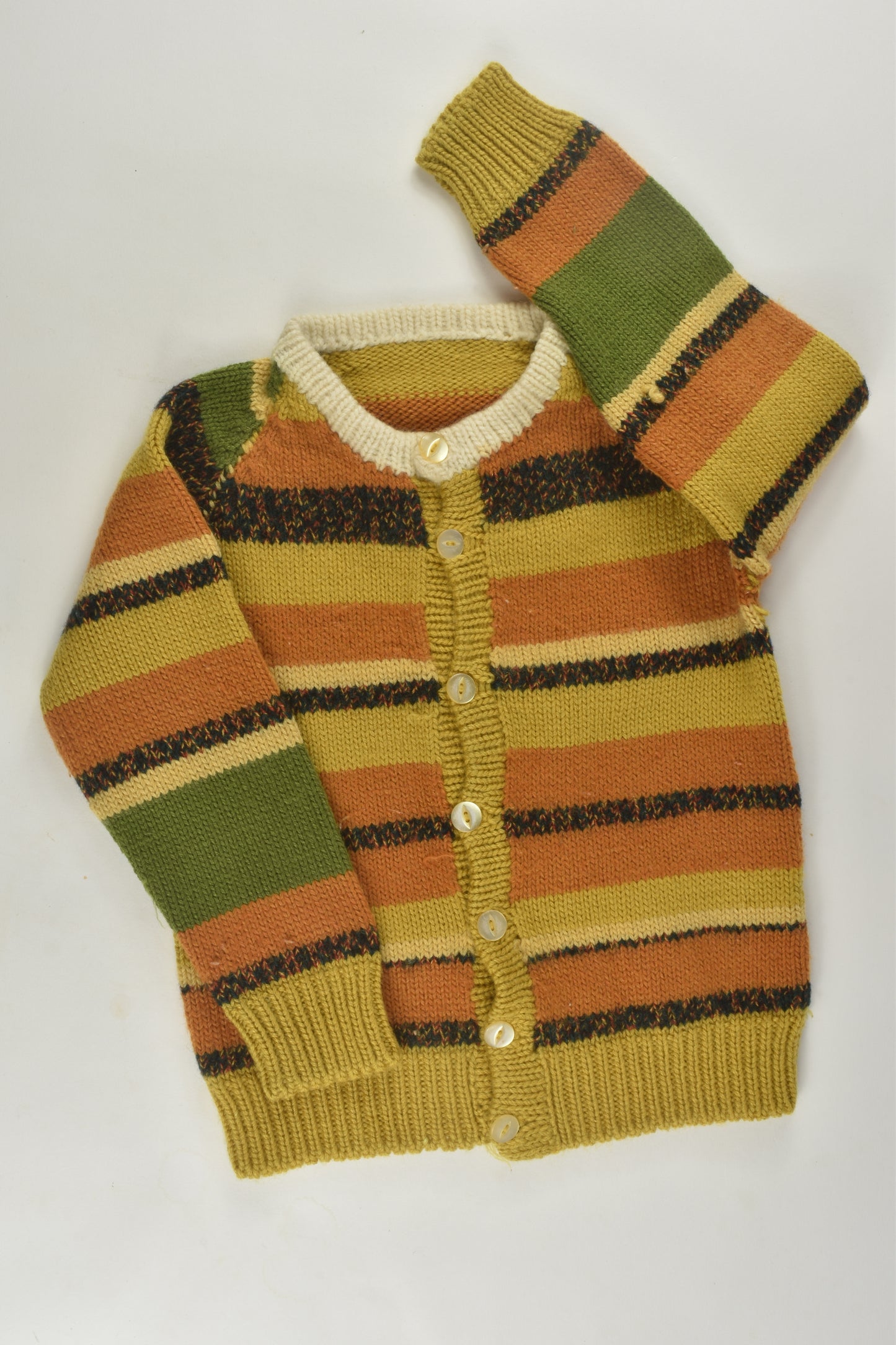 Handmade Size approx 3-4 Knit Cardigan