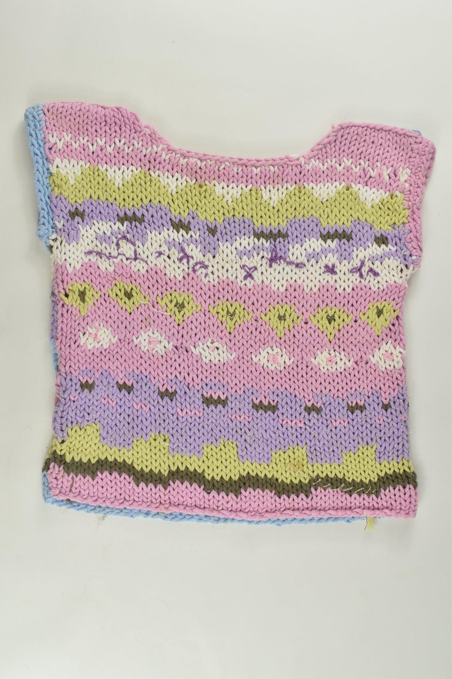 Handmade Size approx 6-8 Knit Vest