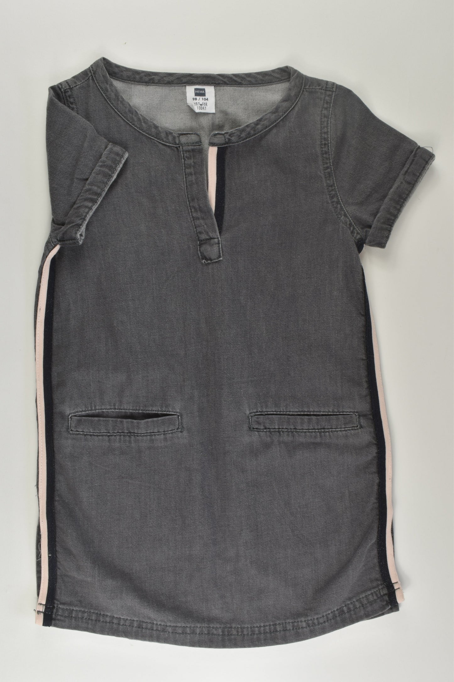 Hema Size 3-4 Denim Dress