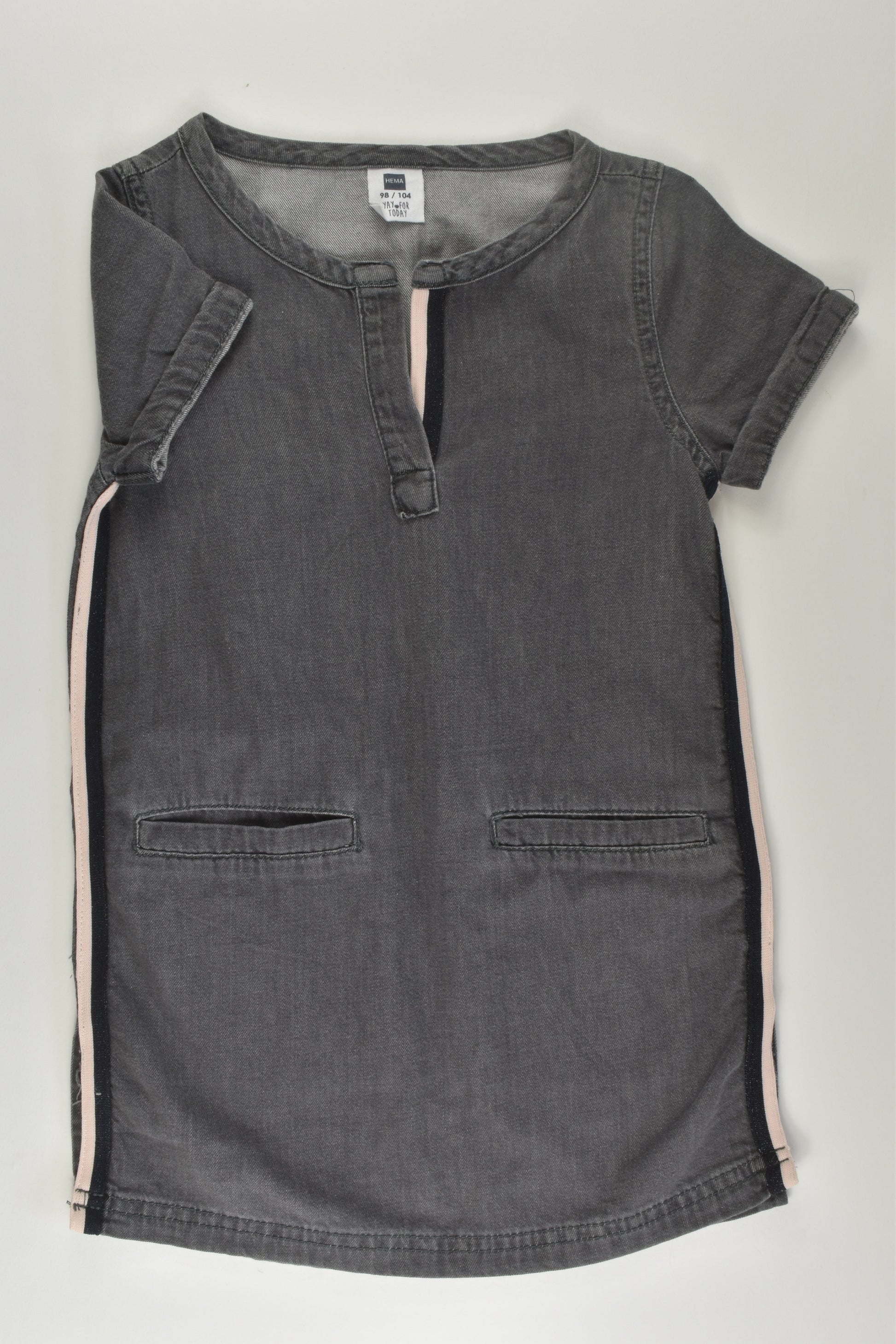 Hema Size 3-4 Denim Dress