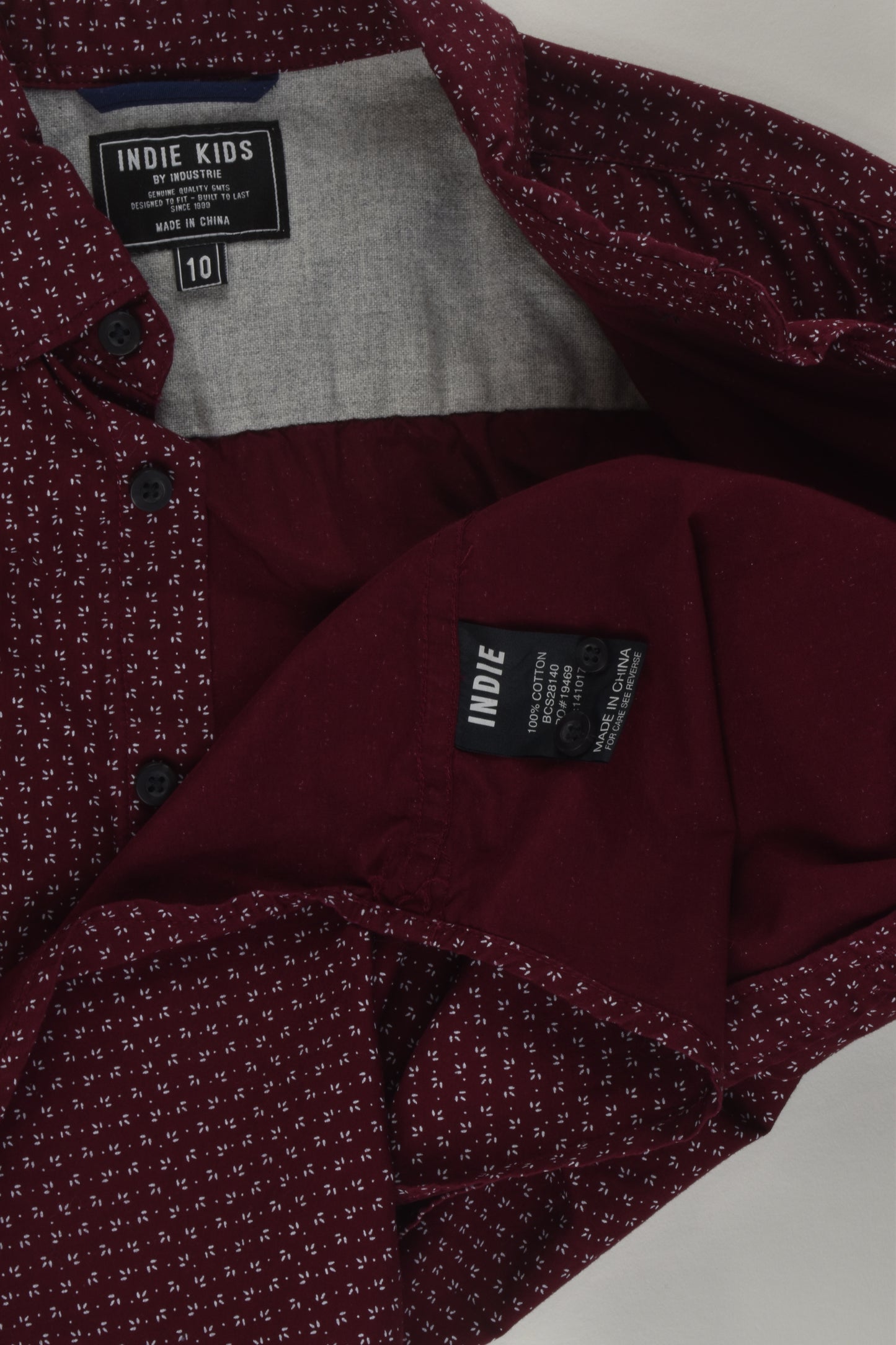Indie Kids by Industrie Size 10 Button-up Shirt