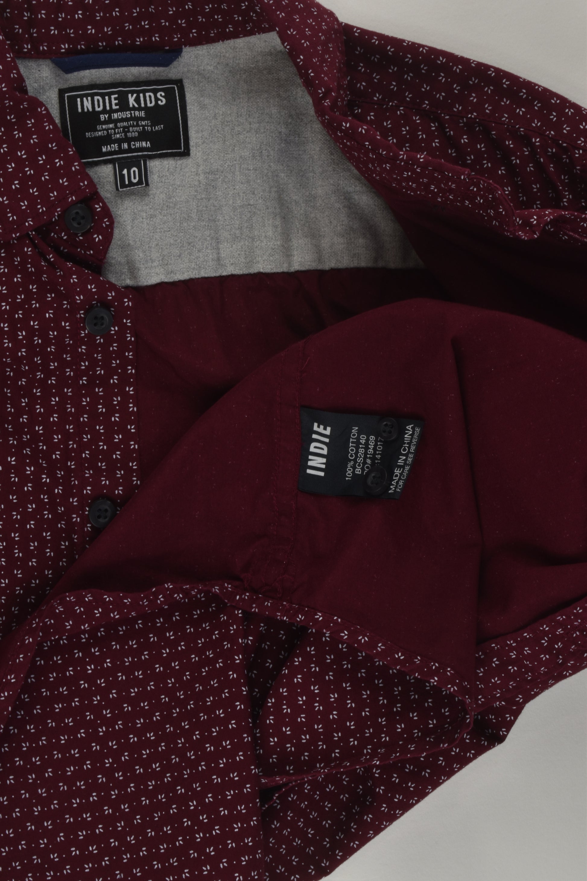 Indie Kids by Industrie Size 10 Button-up Shirt