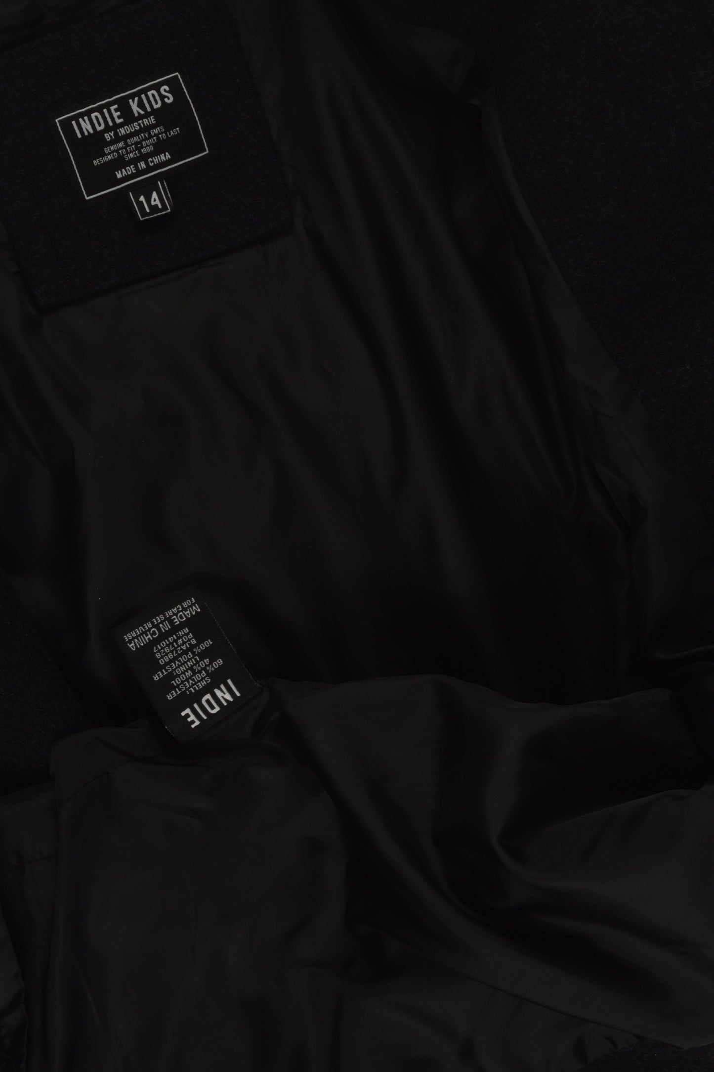 Indie Kids by Industrie Size 14 Wool Blend Jacket