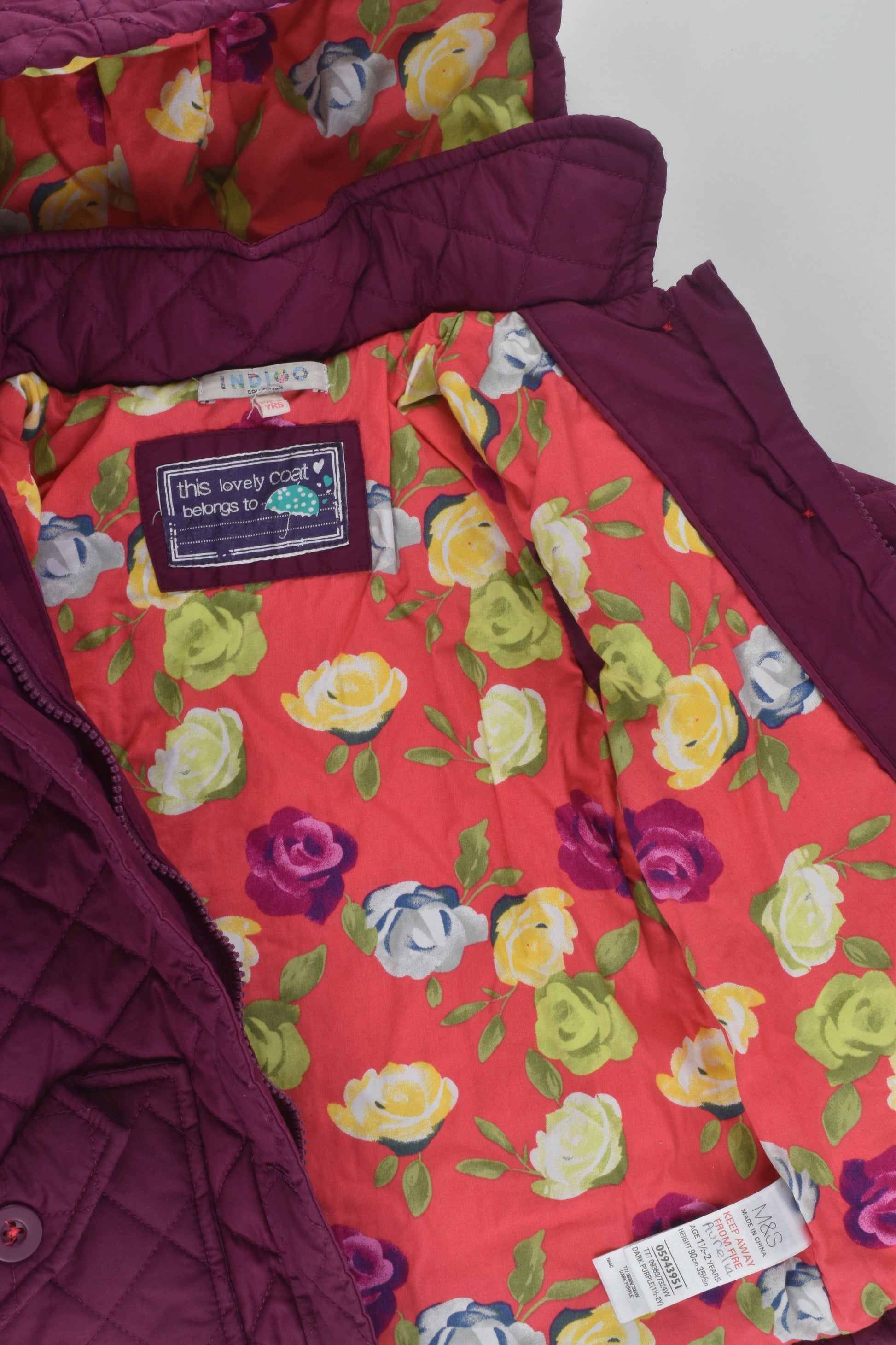 Indigo by Marks & Spencer Size 1-2 Jacket